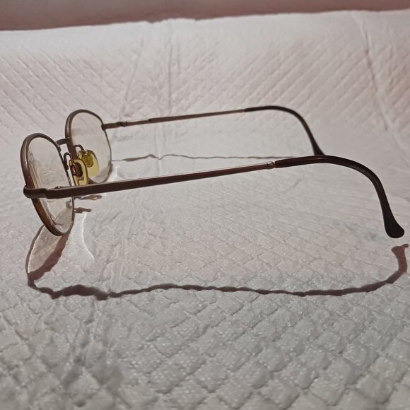 Vintage Emporio Armani Italy 080 1089 Eyeglasses Frames Champagne 49-21-135 - Picture 5 of 15